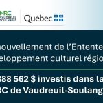 Entente de développement culturel renouvellée pour 2025 - 2027