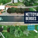 Nettoyage des berges avec Mission Mille Tonnes et COBAVER-VS
